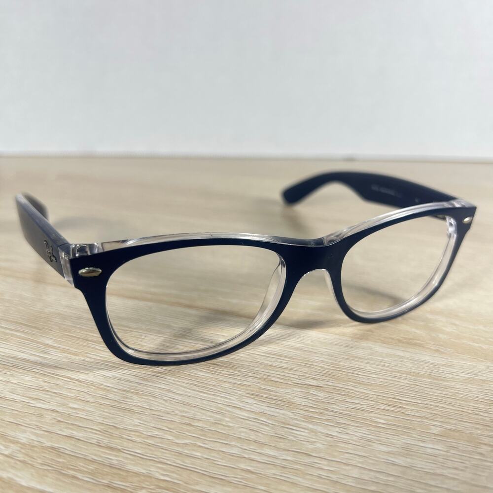 Ray-Ban RB2132 New Wayfarer 6053/71 FRAMES ONLY Sunglasses Blue RARE! 52-18-145